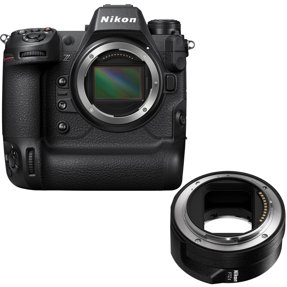 Nikon Z9 Mirrorless Camera with FTZ II Mount Adapter Kit - 2 Year Warranty - Next Day Delivery