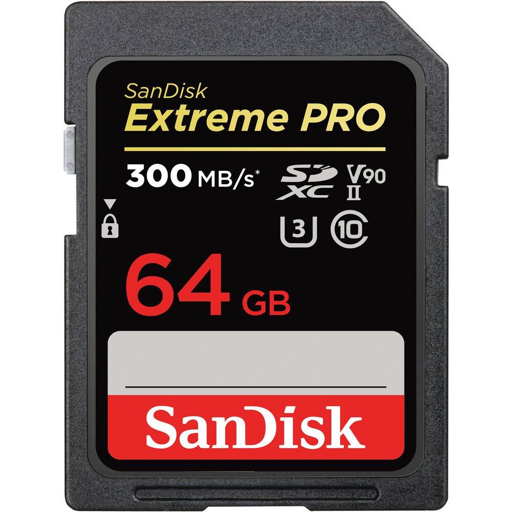 SanDisk 64GB Extreme PRO UHS-II SDXC Memory Card