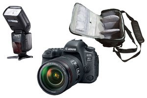 Canon 6D MKII + 24-105mm II + Bag + Pro Flash - 2 Year Warranty - Next Day Delivery