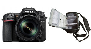 Nikon D7500 DSLR Camera with 18-105mm Lens with Pro Camera Bag - 2 Year Warranty - Next Day Delivery